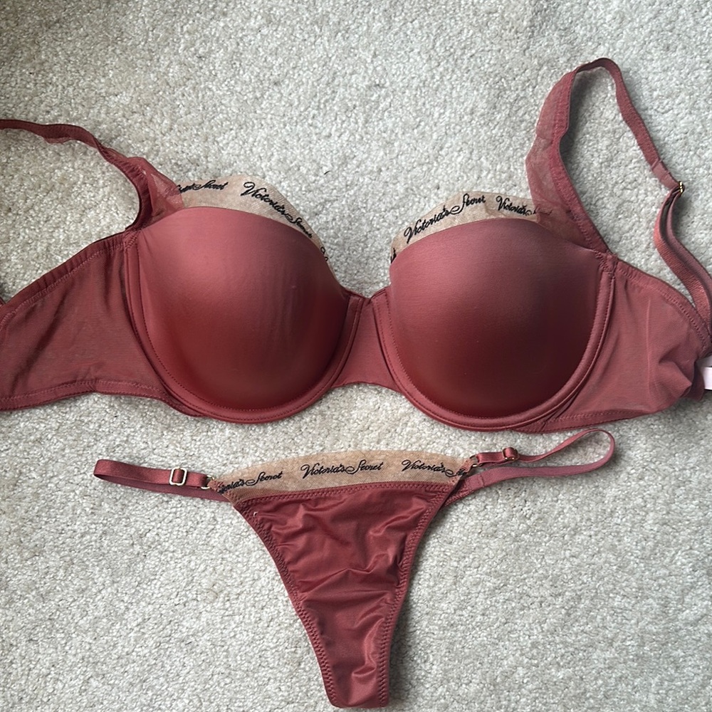 Victoria's Secret Brown Lingerie Set